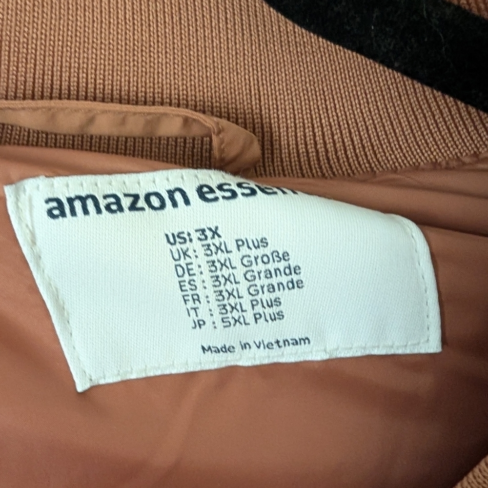 Amazon Essentials Tan Quilted Long Puffer Coat - Picture 3 of 6